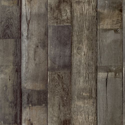 Beam wood-look wallpaper GranDeco WL1401 Brown Gray