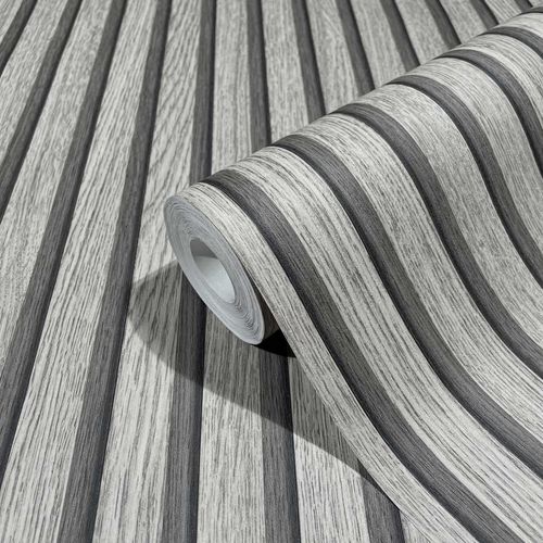 Marburg non-woven wallpaper striped gray beige 33959 botanica