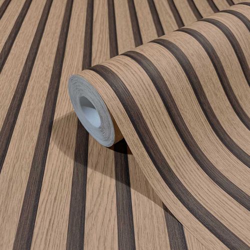 Marburg non-woven wallpaper striped brown beige botanica
