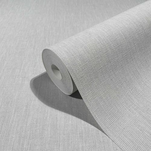 Marburg non-woven wallpaper Uni grey 33964 Botanica