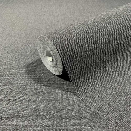 Marburg non-woven wallpaper Uni dark gray 33967 botanica