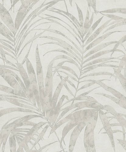 non-woven wallpaper ivy fern white beige 82270 Novamur