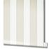non-woven wallpaper ivy strip pattern white beige Novamur 5
