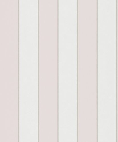 non-woven wallpaper stripes pattern white pink 82305