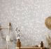 non-woven wallpaper ivy floral beige white 82314 Novamur 4