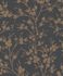 non-woven wallpaper ivy Floral Schwarz Gold 82317 Novamur 1
