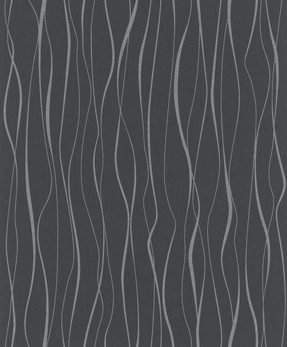 Vliestapete-Ivy-Wellen-Struktur-Schwarz-Silber-82321-Novamur-63213360