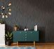 non-woven wallpaper ivy waves black gold 82322 Novamur 3