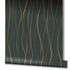 non-woven wallpaper ivy waves black gold 82322 Novamur 4