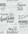 non-woven wallpaper ivy writing white gray 82327 Novamur 1
