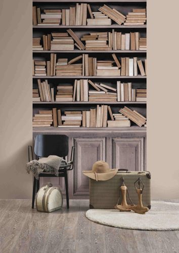 Grandeco-Vlies-Fototapete-A41601-Buecher-Braun-63213452