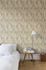 Grandeco non-woven wallpaper A47706 leaf motif beige Nomad 2