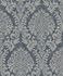 Grandeco non-woven wallpaper Damask Optics Blue Gray Nomad 1
