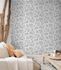 Non-woven wallpaper Phoenix A48301 leaf motif white Grandeco 1