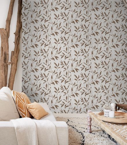 Vliestapete-Phoenix-A48303-Blattmotiv-Beige-Grandeco-63213633