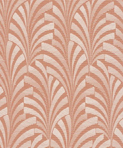Non-woven wallpaper Phoenix abstract motif orange Grandeco