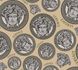 Versace non-woven wallpaper 38611-4 Medusa beige gold silver 2