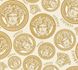 Versace non-woven wallpaper 38611-5 Medusa Logo white 2