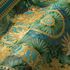 Versace non-woven wallpaper 38703-2 Tiles Tropical Gold Blue 4