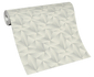 Non-woven wallpaper triangles 3D Erismann 10106-31 Light grey 3