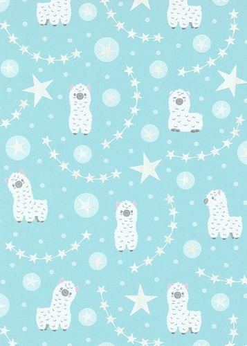 Kindertapete-Sweet-and-Cool-Alpaka-Motiv-Glitzer-63213857_6