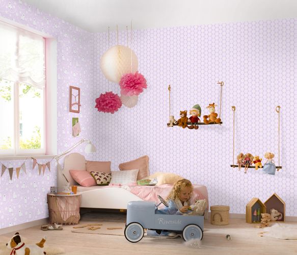 Kindertapete-Sweet-and-Cool-Glitzer-Sterne-und-Kreise-63213858_1