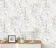 Non-woven wallpaper Erismann 10258-14 branches white grey 5