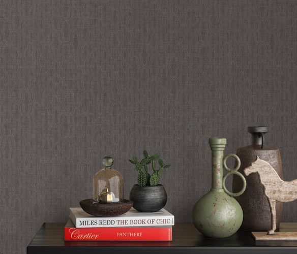 Non-woven wallpaper Erismann 10259-10 pattern anthracite