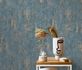 Non-woven wallpaper Erismann concrete look blue metallic 1