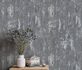Non-woven wallpaper concrete look anthracite metallic 3