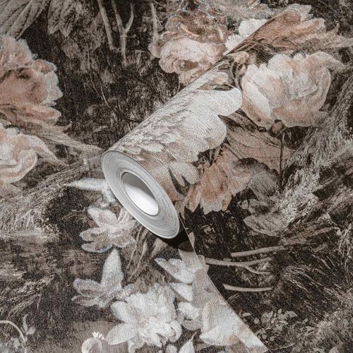 A-S-Creation-Vliestapete-38821-3-Blumen-Vintage-Braun-Weiss-63214014