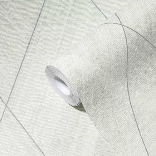 AS Creation non-woven wallpaper diamond graphic gray silver
