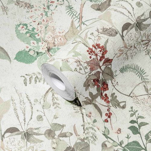 A-S-Creation-Vliestapete-38825-2-Wildblumen-Weiss-Gruen-63214033