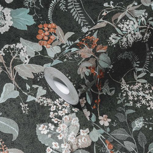 A-S-Creation-Vliestapete-38825-4-Wildblumen-Schwarz-63214035
