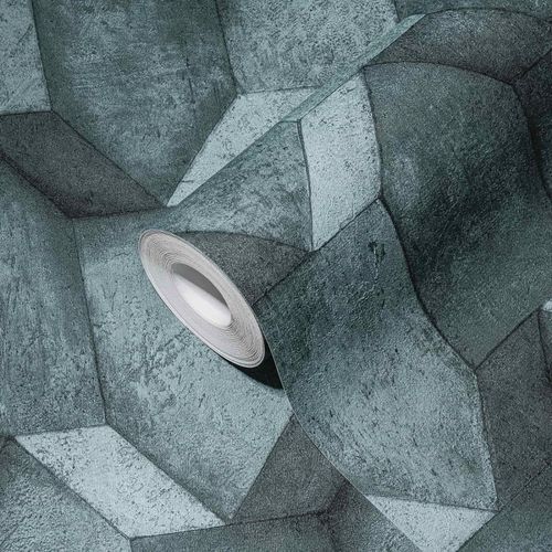 A-S-Creation-Vliestapete-38827-1-Putz-Optik-Blau-63214044