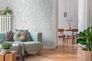 AS Creation non-woven wallpaper leaf pattern gray silver 5