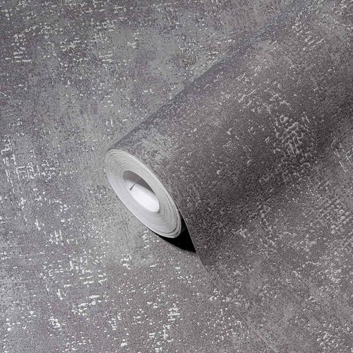 A-S-Creation-Vliestapete-38832-4-einfarbig-Grau-Silber-63214059
