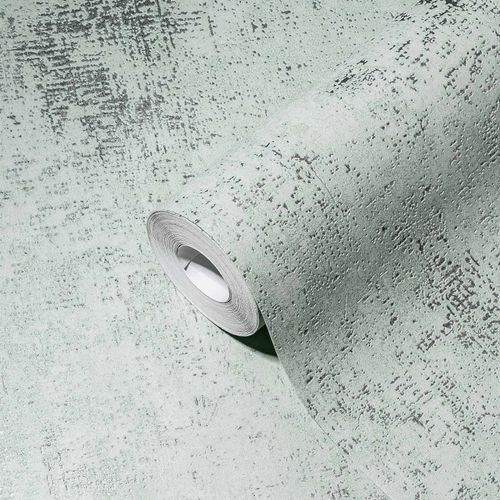 AS Creation non-woven wallpaper monochrome blue silver