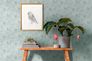 AS Creation non-woven wallpaper monochrome blue silver 3