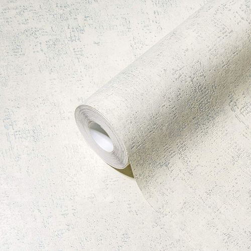 AS Creation non-woven wallpaper monochrome white silver
