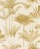 Non-woven wallpaper 555158 Rasch cream yellow palms 2
