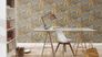 Non-woven wallpaper 555363 Rasch Yellow Black Floral 4