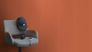Non-woven wallpaper 555912 Rasch orange uni texture 4