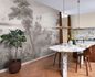 Wall mural 556155 Rasch Brown Beige Savannah Palm Tree 1