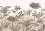 Wall mural 556186 Rasch Brown Beige Plants Tropics 1