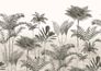 Wall mural 556193 Rasch Beige grey Plants Tropics 1