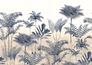 Wall mural 556247 Rasch Blue Beige Plants Tropics 1