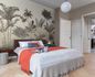 Wall mural 556254 Rasch Grey Beige Plants Tropics 1