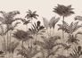 Wall mural 556261 Rasch Grey Beige Plants Tropics 1