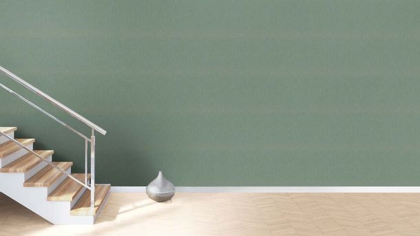 Non-woven wallpaper 537666 Rasch green gray texture